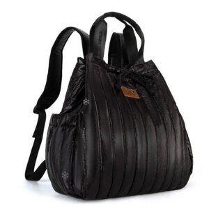 LEE49-002 LEE Quilted Puffer Drawstring Backpack "